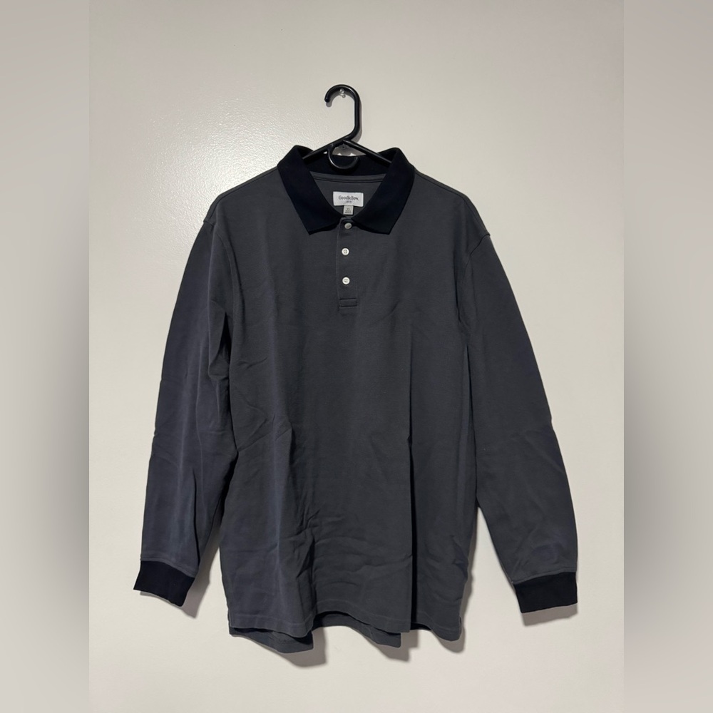 Goodfellow Collared Button Up Long Sleeve - image 1